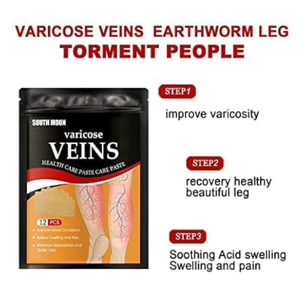 Varicose Veins Healing Patches 12 pcs - Instant Pain Relief
