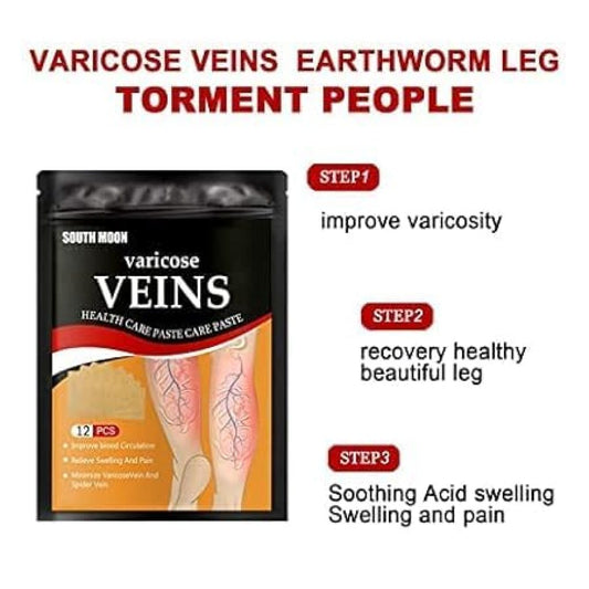 Varicose Veins Healing Patches 12 pcs - Instant Pain Relief