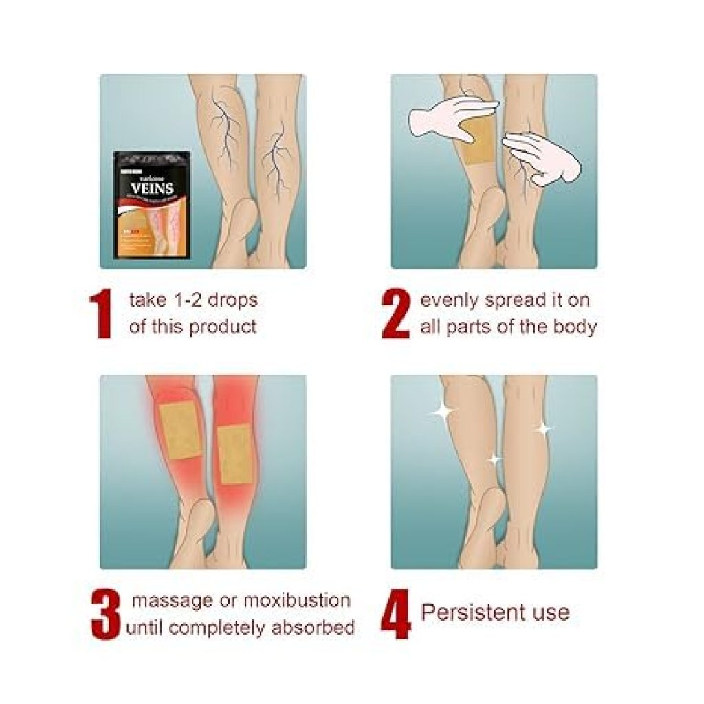 Varicose Veins Healing Patches 12 pcs - Instant Pain Relief