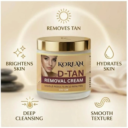 Korean D-Tan Removal Face Cream | Brightening & Glow Boost